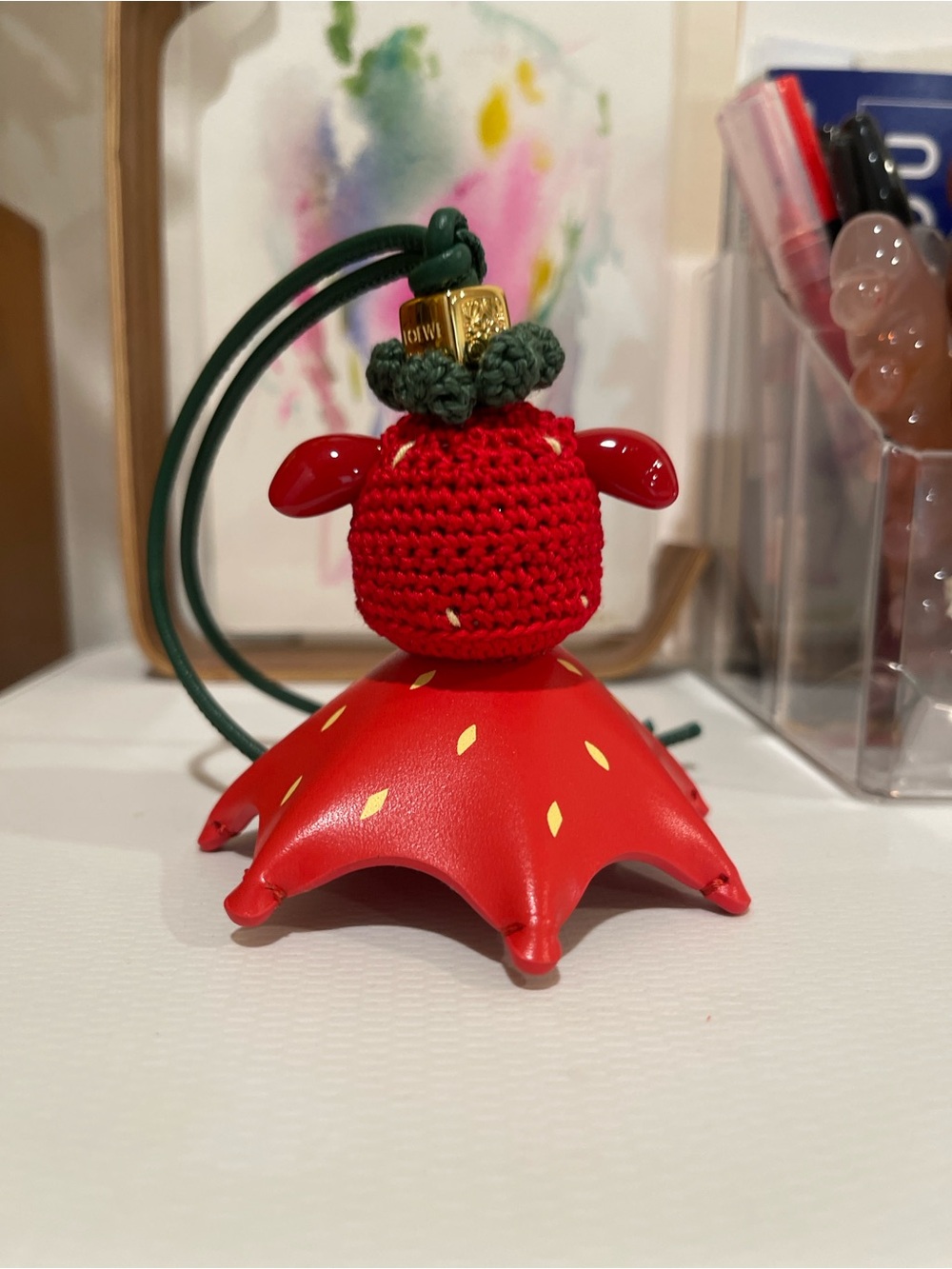 Loewe Berrybop Strawberry Character Bag Charm - Picture 6 of 11